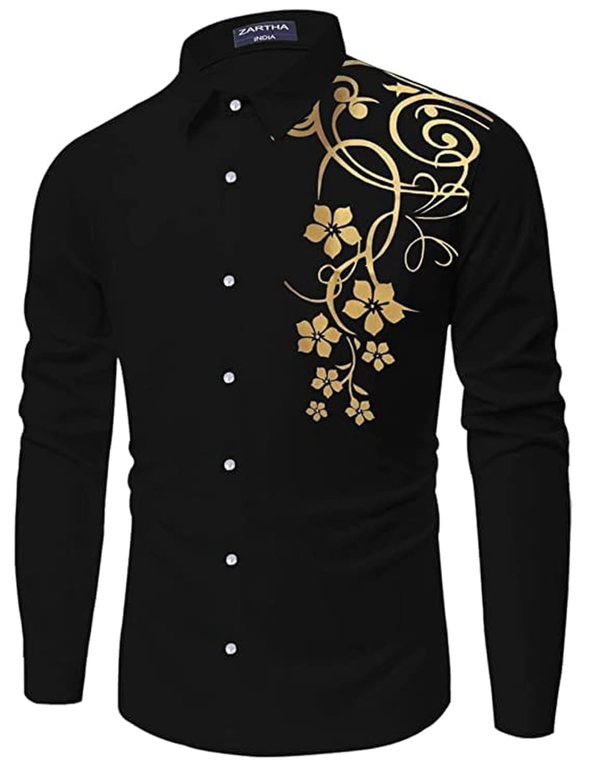 Bellstone Men's Solid Regular Fit Shirt