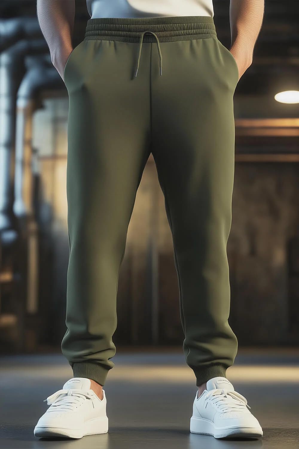 NOBERO Men's Regular Fit Mid Rise Joggers - Image 4