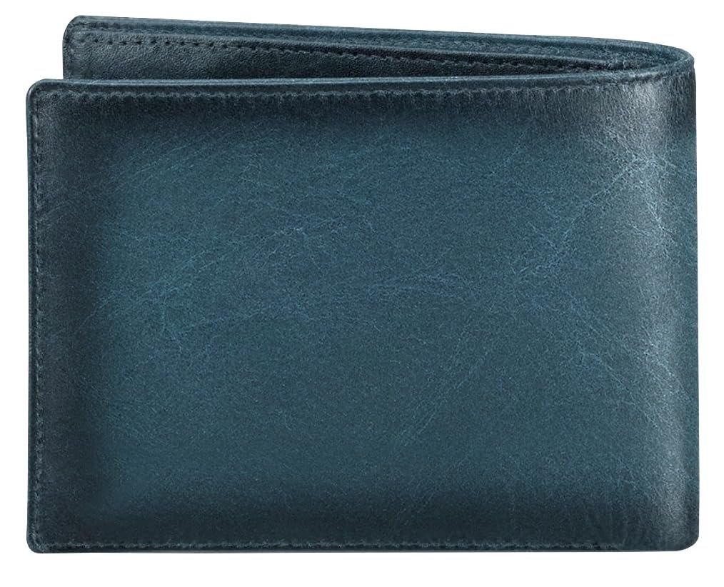 WildHorn Leather Wallet, Keychain & Pen Combo I Gift Hamper for Men (Blue Crunch) - Image 5