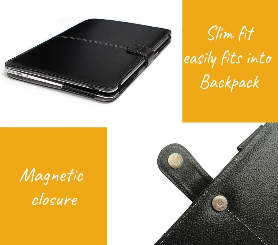 Vivobook 15 PU Leather Case Cover for Asus 15.6-Inch - Compatible with F512/F512DA/F512FA/F512JA/X512 Models, Black (YSB-4EBR) - Image 4