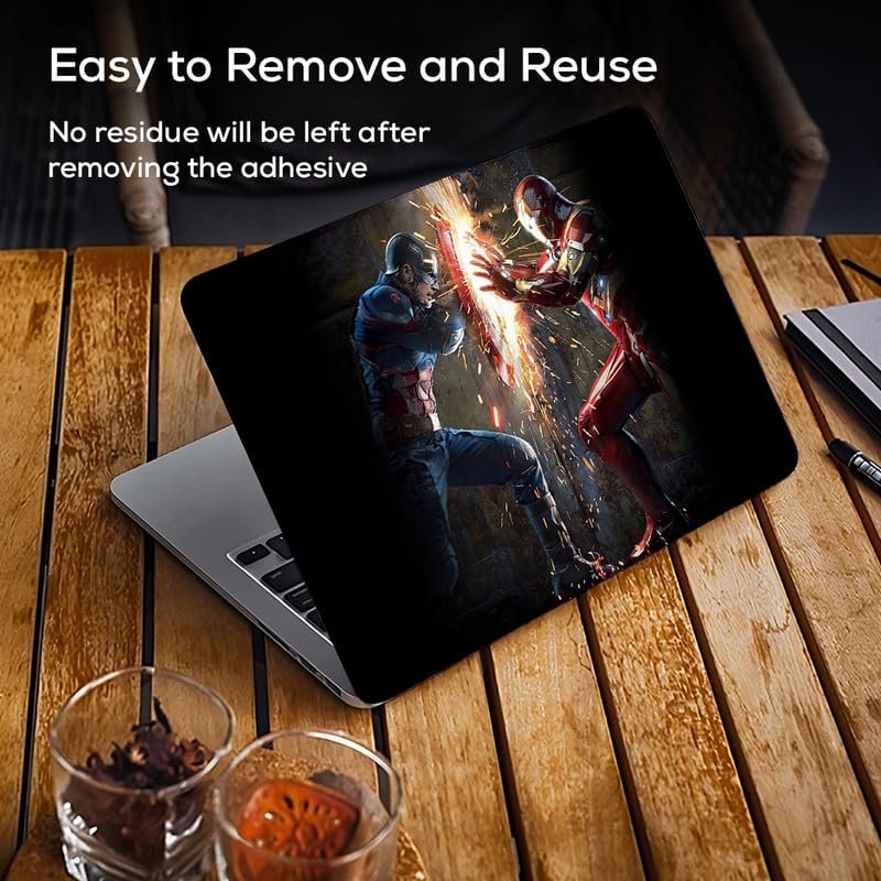 A523 Full Vinyl Laptop Skin/Sticker/Cover for 13 to 13.3 Inches Laptops Laminated-Removable-HD Quality Compatible for Hp-Dell-Sony-Lenovo-Asus etc.(13x9.2 Inches) - Image 4