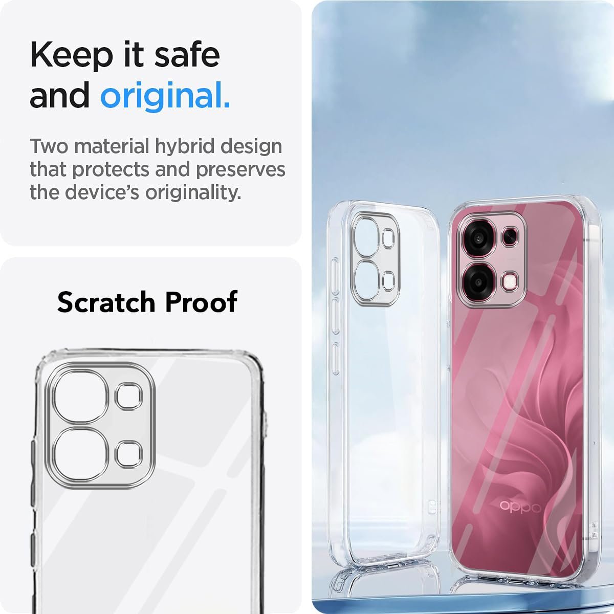 Oppo F31 5G (Clear Shockproof Case with Camera Protection | Soft and Flexible | Transparent) - Image 2