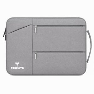 Tabelito Polyester Hybrid Laptop Bag Sleeve Case Cover Pouch for 14 Inch(35cm) Laptop Apple/Dell/Lenovo/Asus/Hp/Samsung/Mi/MacBook/Ultrabook/Thinkpad/Ideapad/Surfacepro (Grey)