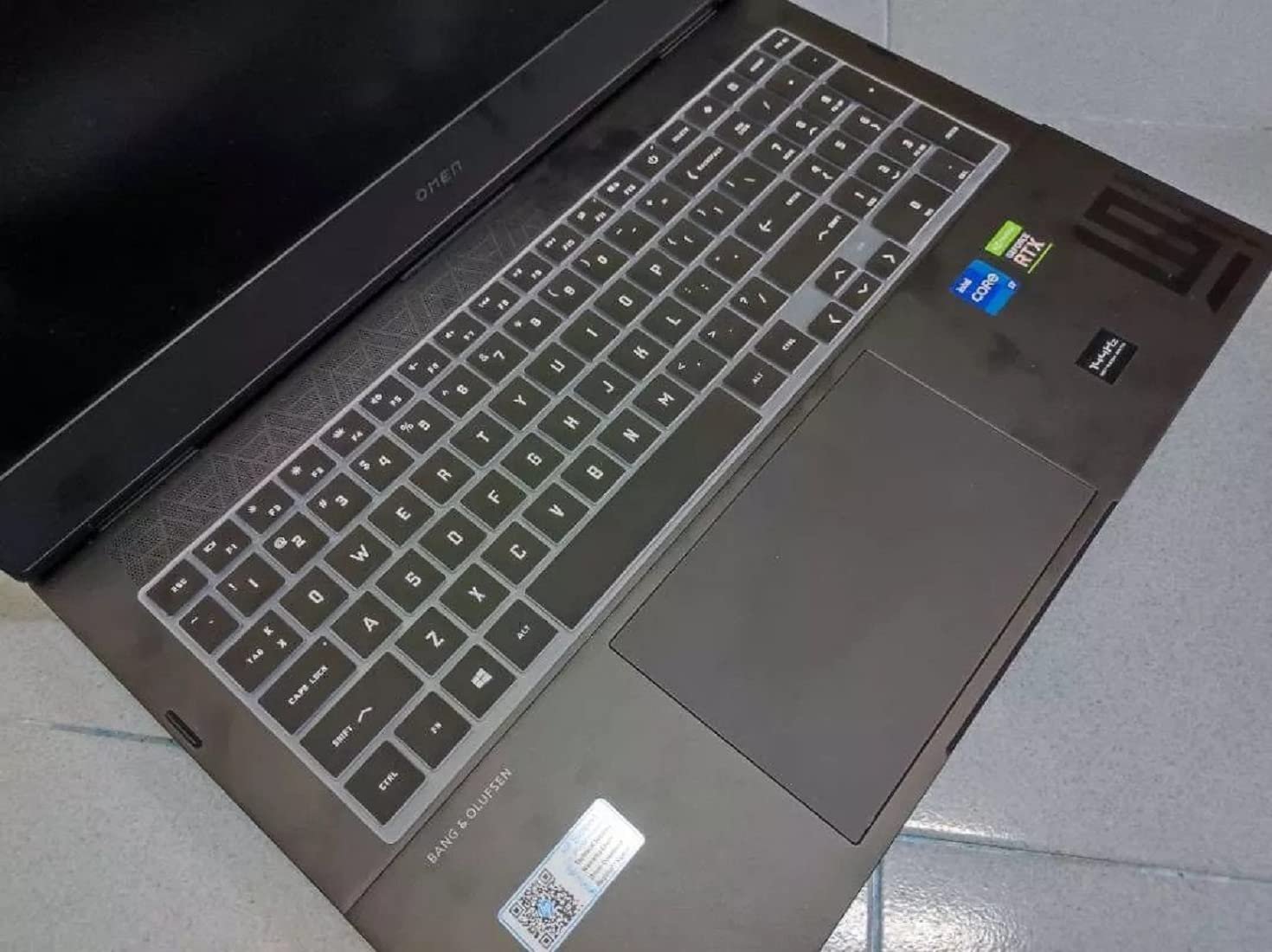 RAYA Keyboard Skin Cover for HP OMEN 15 & HP OMEN 16 Gaming Laptops (Black) - Image 5