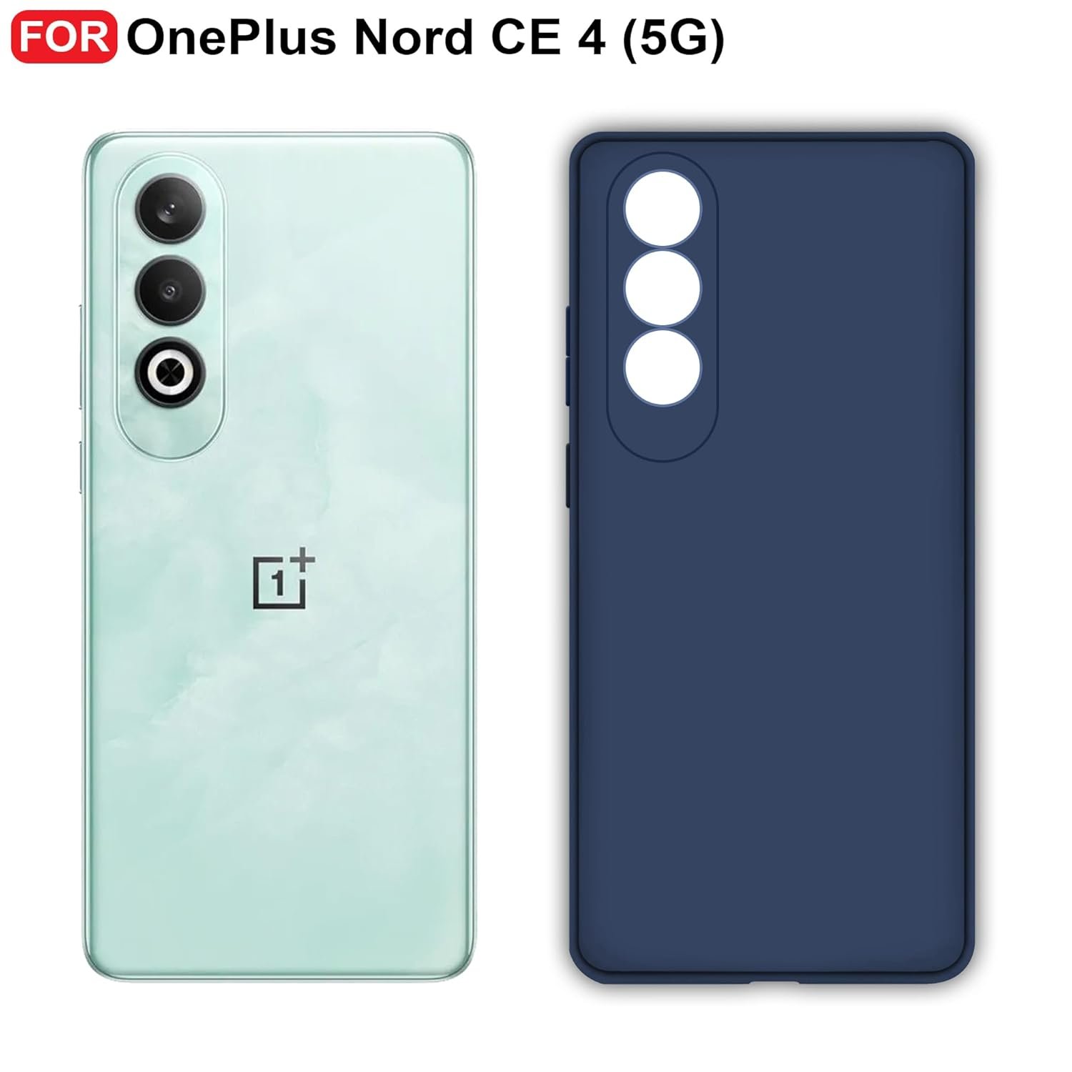CEDO OnePlus Nord CE4 / CE 4 (5G) Back Cover | Camera Bump Protection & Inner Velvet Fabric Lining | Ultra Slim Matte Soft Rubberised Case Cover (Blue) - Image 2