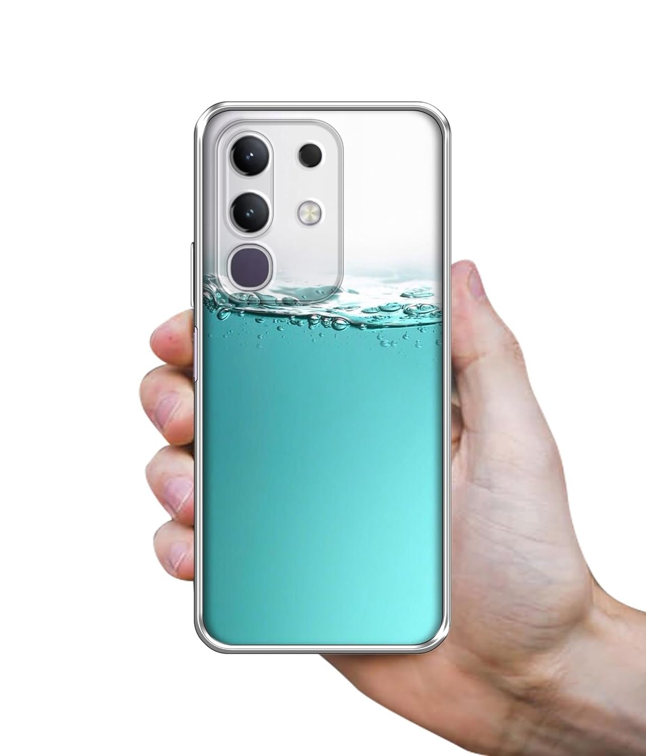 Amazon Brand-Solimo Half Fill Printed Silicon Soft TPU Back Case Cover for Vivo T4x 5G / Y29 4G / Y31 Pro 5G / iQOO Z10x 5G - Image 3