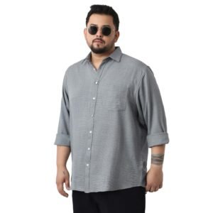 Urbano Plus Men’s Linen Blend Full Sleeve Relaxed Fit Casual Solid Shirt