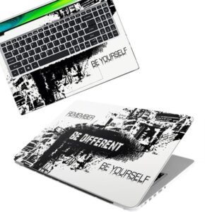 Be Different Full Body Vinyl Laptop Skin/Sticker/Cover Upto 15.6 Inches Laptops Laminated-Removable-HD Quality Compatible for Hp-Dell-Sony-Lenovo-Asus etc.(15x10 Inches)