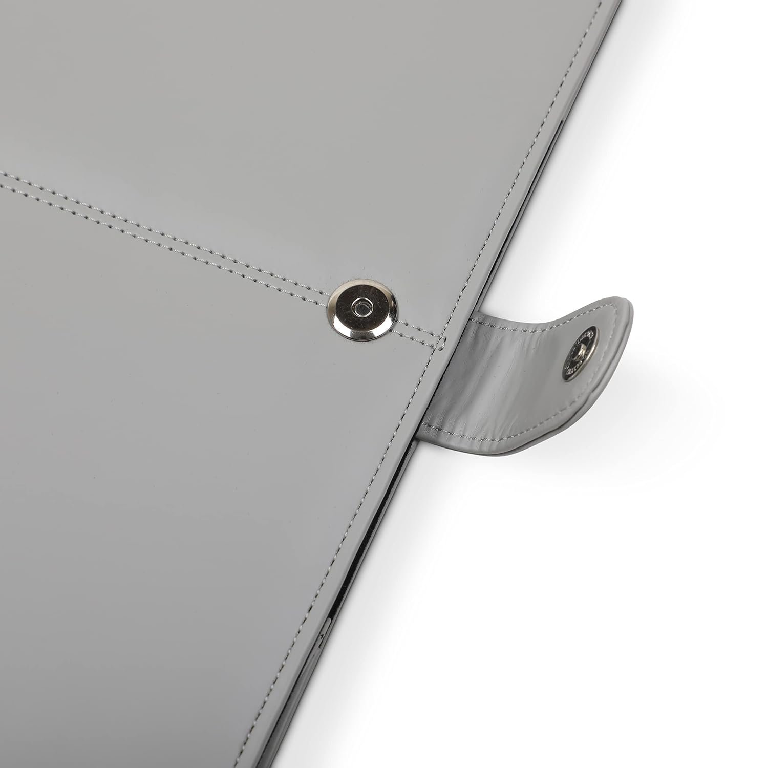 ENTHOPIA 15 to 16 Inches Folio Laptop Case Cover Vegan Leather Compatible for MacBook, Lenovo, Hp, Dell &Other Notebooks - Grey - Image 9