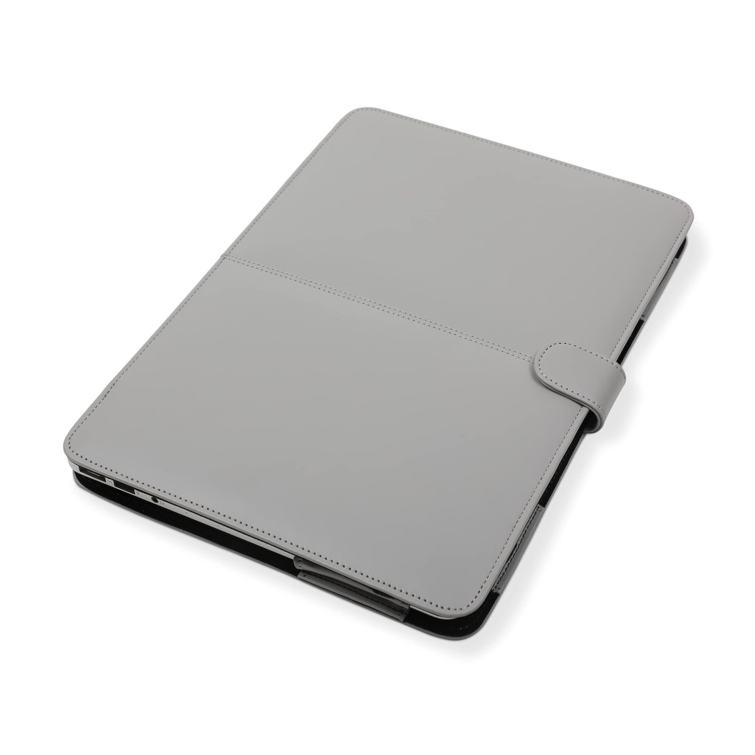 ENTHOPIA 15 to 16 Inches Folio Laptop Case Cover Vegan Leather Compatible for MacBook, Lenovo, Hp, Dell &Other Notebooks - Grey - Image 7