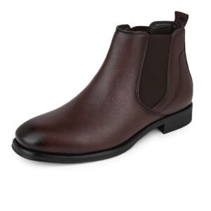 FENTACIA Men Italian Chelsea Boots | Soft Cushioned Insole, Slip-Resistance, Dynamic Feet Support& Arch Support|Slip-On Boots
