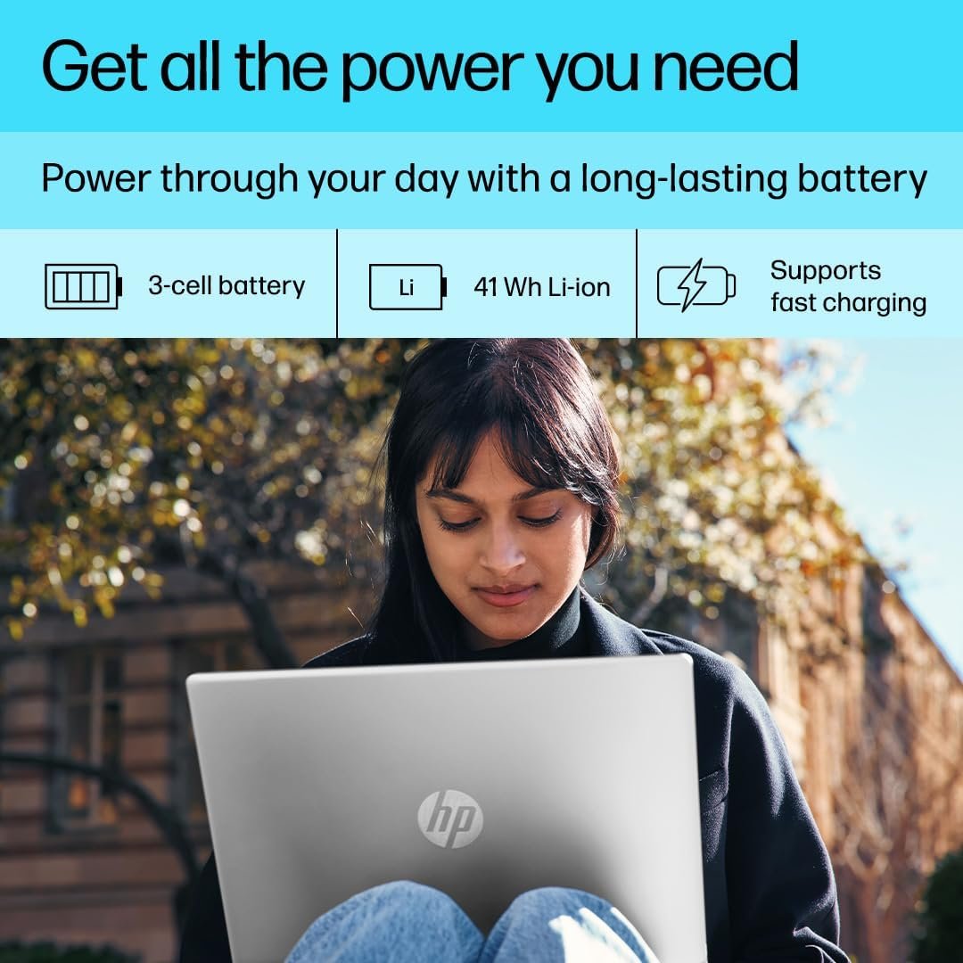 HP Pavilion 15, 12th Gen Intel Core i3-1215U, 15.6-inch (39.6 cm), FHD, 12GB DDR4, 512GB NVMe SSD, Intel UHD Graphics, Backlit KB, Thin & Light (Win 11, MSO 2021, Silver, 1.74 kg),eg2124TU - Image 4