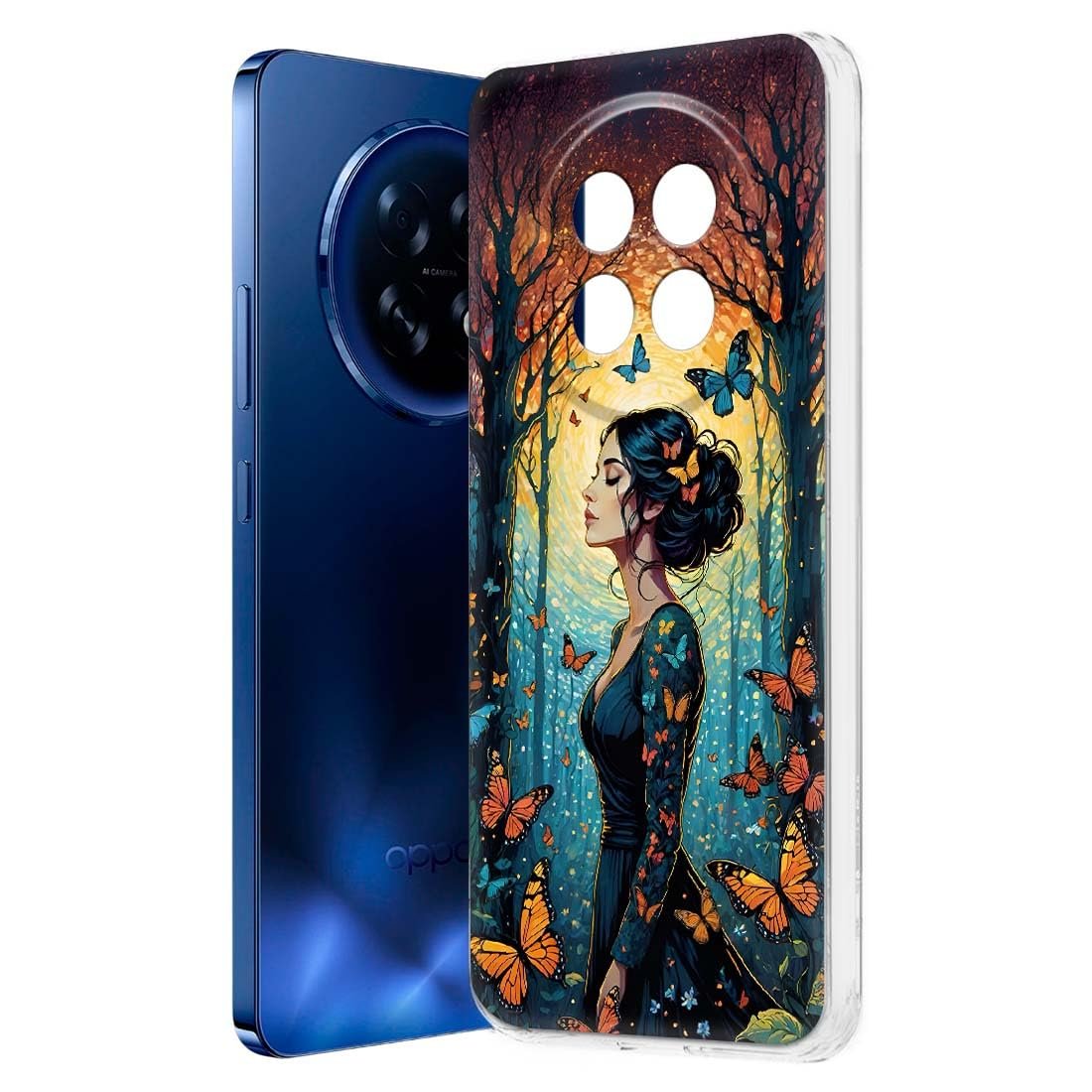 Designer Soft Back Cover Case Compatible for Oppo F31 Pro Plus 5G, Printed,Transparent,Flexible, Silicon for Oppo F31 Pro Plus 5G -D1241