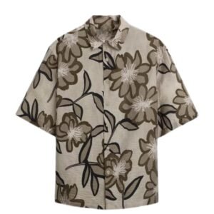 Leriya Fashion Men’s Polycotton Regular Fit Casual Stylish Printed | Formal Printed Half Sleeve Shirt |Summer Button Down Shirts for Men