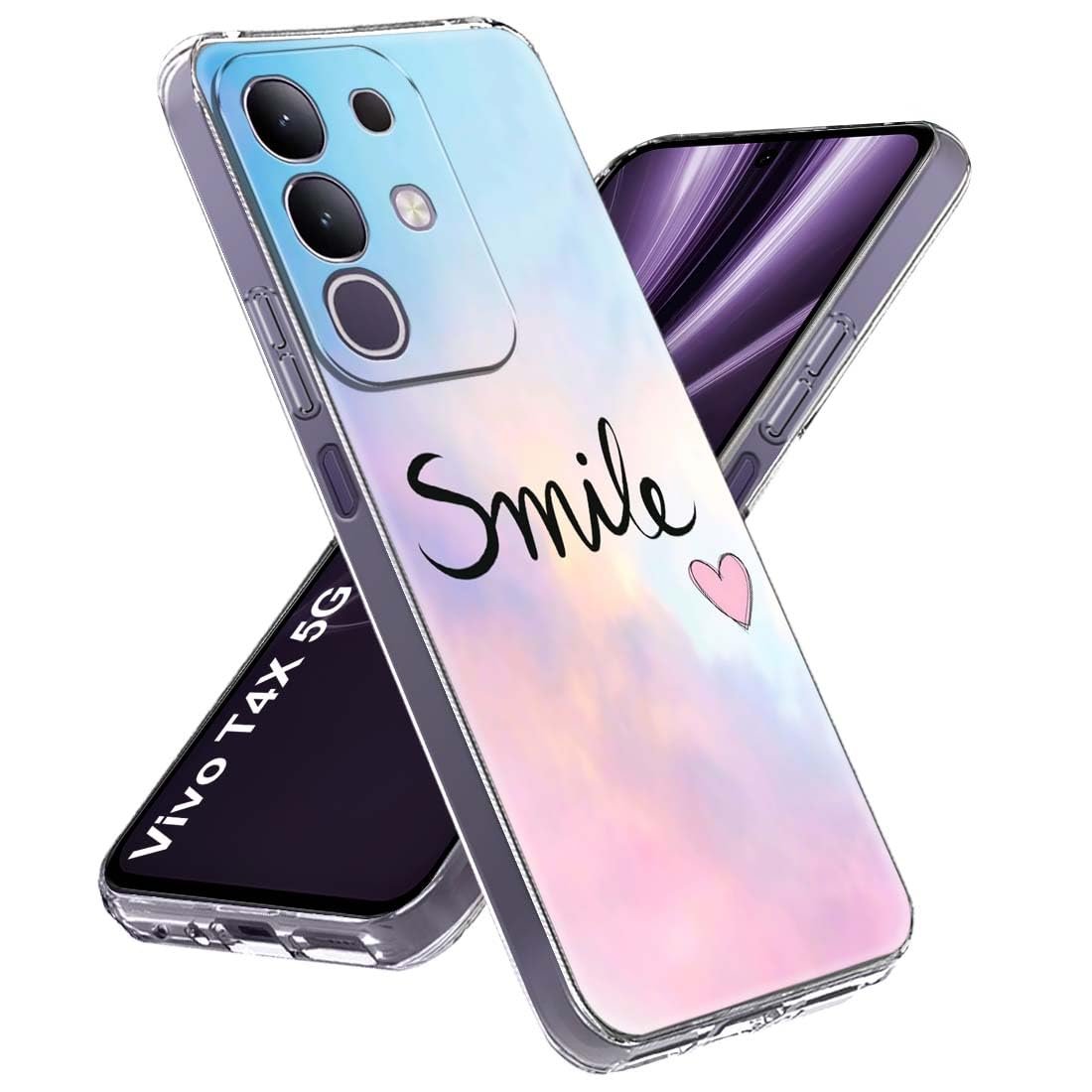 Fashionury Designer Soft Back Cover Case Compatible for Vivo T4x 5G, Printed,Transparent,Flexible, Silicon for Vivo T4x 5G -D2009 - Image 2