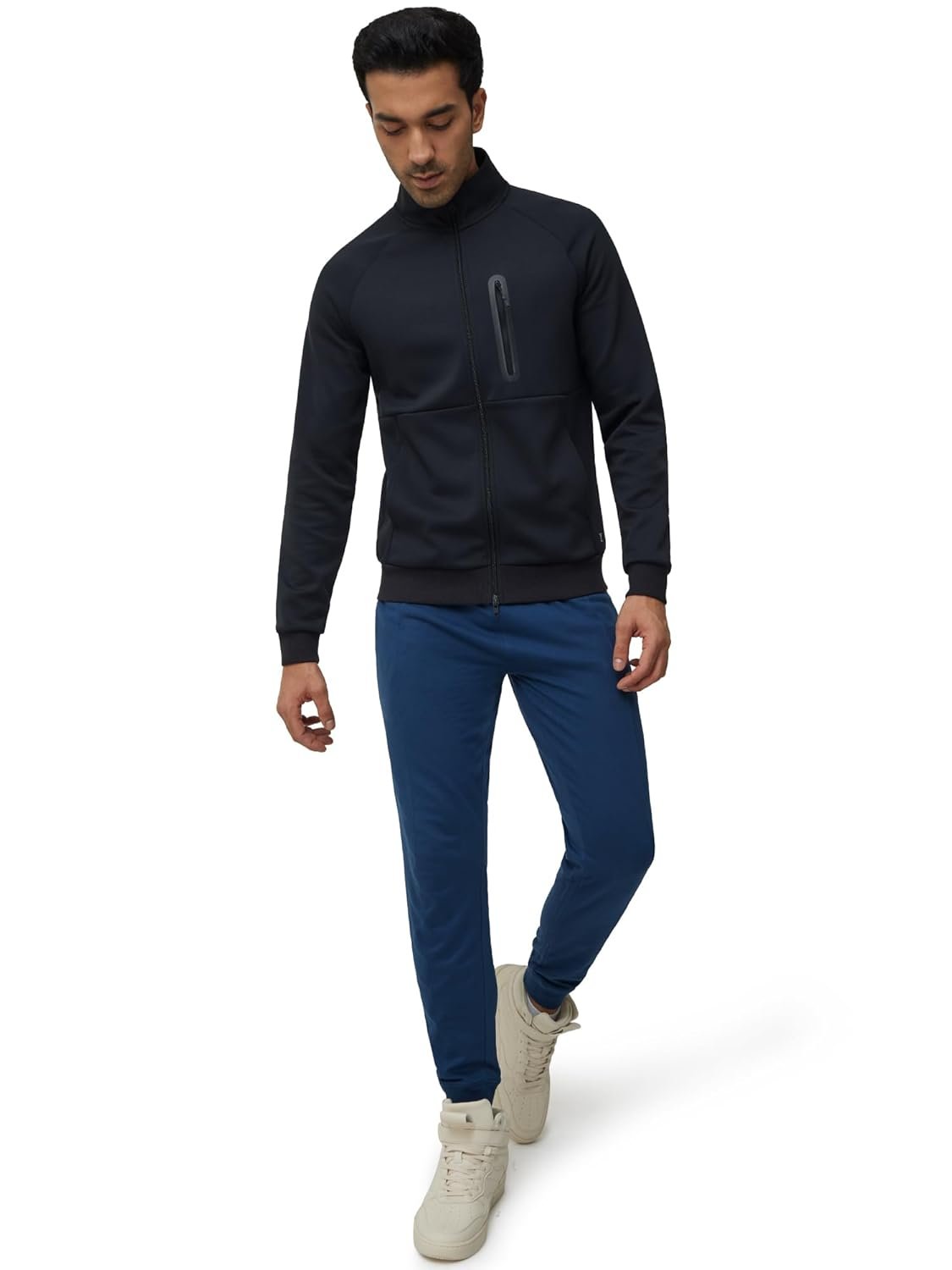 XYXX Men's Alpha Polyester Regular Fit High Neck Zip-Up Jacket - Image 8