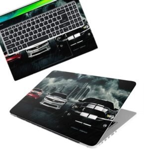 Cars in Rain Full Body Vinyl Laptop Skin/Sticker/Cover Upto 15.6 Inches Laptops Laminated-Removable-HD Quality Compatible for Hp-Dell-Sony-Lenovo-Asus etc.(15x10 Inches)