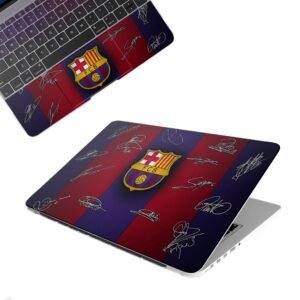 FCB Club Top+Wrist Pad Vinyl Laptop Skin/Sticker/Cover Upto 15.6 Inches Laptops Laminated-Removable-HD Quality Compatible for Hp-Dell-Sony-Lenovo-Asus etc.(15x10 Inches)