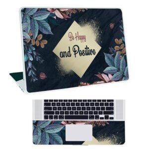 Floral-D14 Top+Wrist Pad Vinyl Laptop Skin/Sticker/Cover for 15 to 15.6 Inches Laptops Laminated-Removable-HD Quality Compatible for Hp-Dell-Sony-Lenovo-Asus etc.(15x10 Inches)