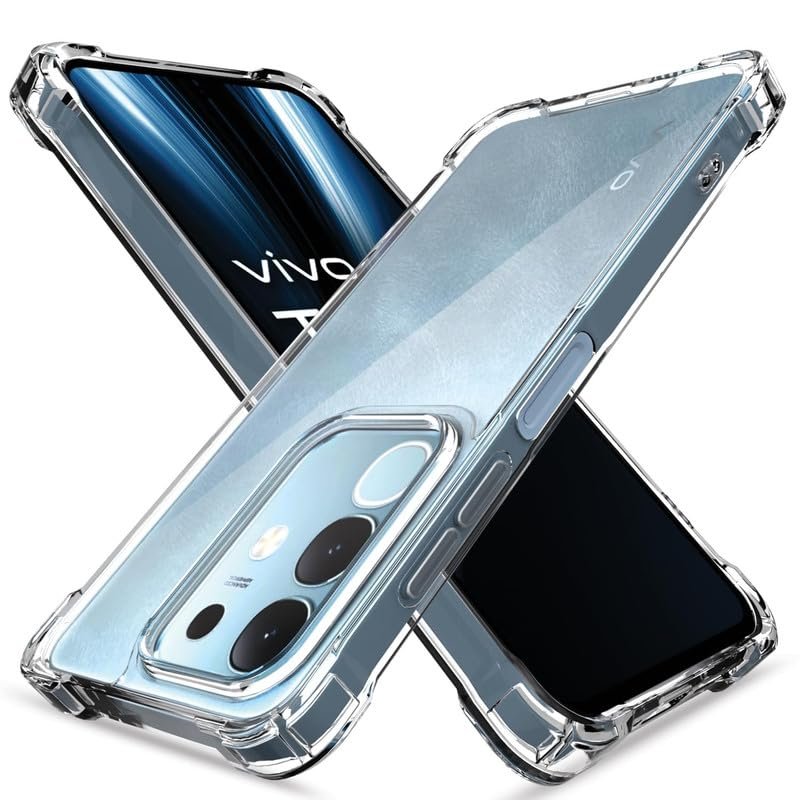 Shockproof Bumper Transparent Soft TPU Case Slim Back Cover Case for iQoo Z10x 5G / Vivo T4x 5G - Image 2
