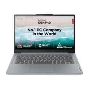 Lenovo IdeaPad Slim 3 Ryzen 3 7320U 15.6" (39.6cm) FHD Thin and Light Laptop (8GB RAM/512GB SSD/Integrated AMD Radeon 610M Graphics/Windows 11/MS Office 2021/Grey/1.6Kg), 82XQ00H7IN