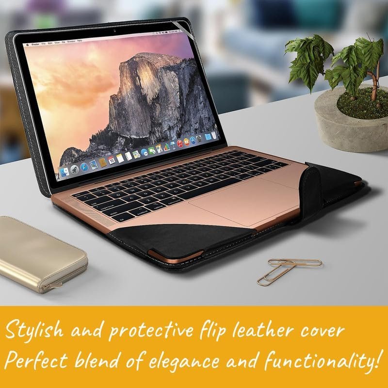 Vivobook 15 PU Leather Case Cover for Asus 15.6-Inch - Compatible with F512/F512DA/F512FA/F512JA/X512 Models, Black (YSB-4EBR) - Image 5