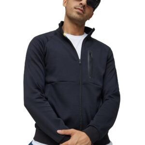 XYXX Men’s Alpha Polyester Regular Fit High Neck Zip-Up Jacket