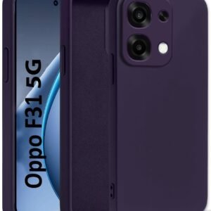 AeoFit Back Cover for Oppo F31 5G | Soft Micro-Fibre Lining Inside | Camera Protection Bump | Shockproof Back Cover Case for Oppo F31 5G (Purple)