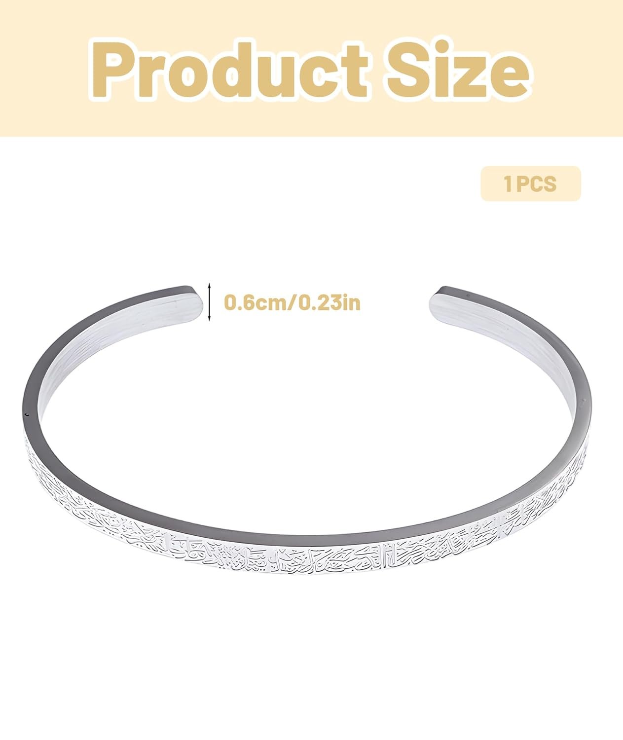 squishy Bracelet for Man,Black Rune Men Bracelet, Stylish Open Bangle for Men and Women,Adjustable Fit Design for Special Occasions and Religious Festivals - Image 3