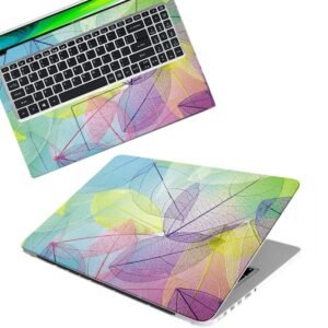 Floral D28 Full Body Vinyl Laptop Skin/Sticker/Cover Upto 15.6 Inches Laptops Laminated-Removable-HD Quality Compatible for Hp-Dell-Sony-Lenovo-Asus etc.(15x10 Inches)