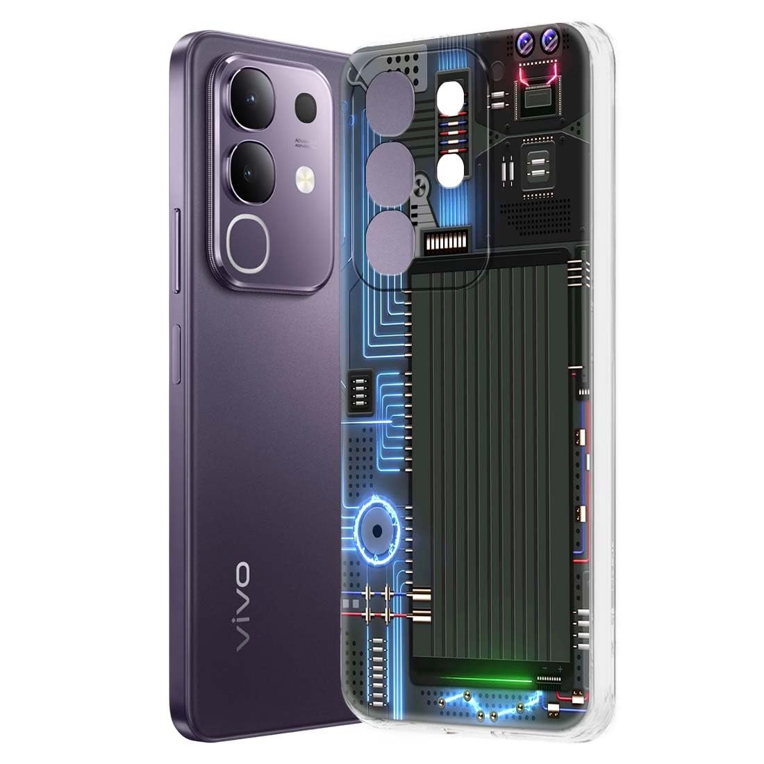 Fashionury Designer Soft Back Cover Case Compatible for Vivo T4x 5G, Printed,Transparent,Flexible, Silicon for Vivo T4x 5G -D1085