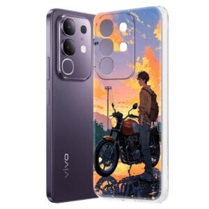 Fashionury Silicone Designer Printed Back Case Cover for Vivo T4x 5G -D3266