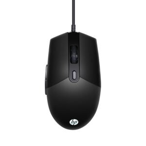 HP M260 RGB Backlighting USB Wired Gaming Mouse, Customizable 6400 DPI, Ergonomic Design, Non-Slip Roller, Lightweighted /3 Years Warranty (7ZZ81AA),Black