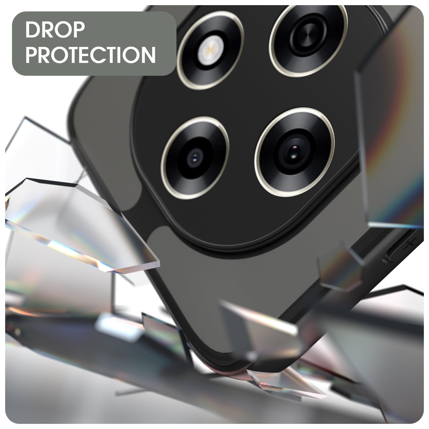 Pikkme Back Cover for Oppo F31 Pro 5G Compatible with Mag-Safe Smoke Back | Shockproof Design | Hard Transparent Back Case (Black Smoke Mag-Safe) - Image 5