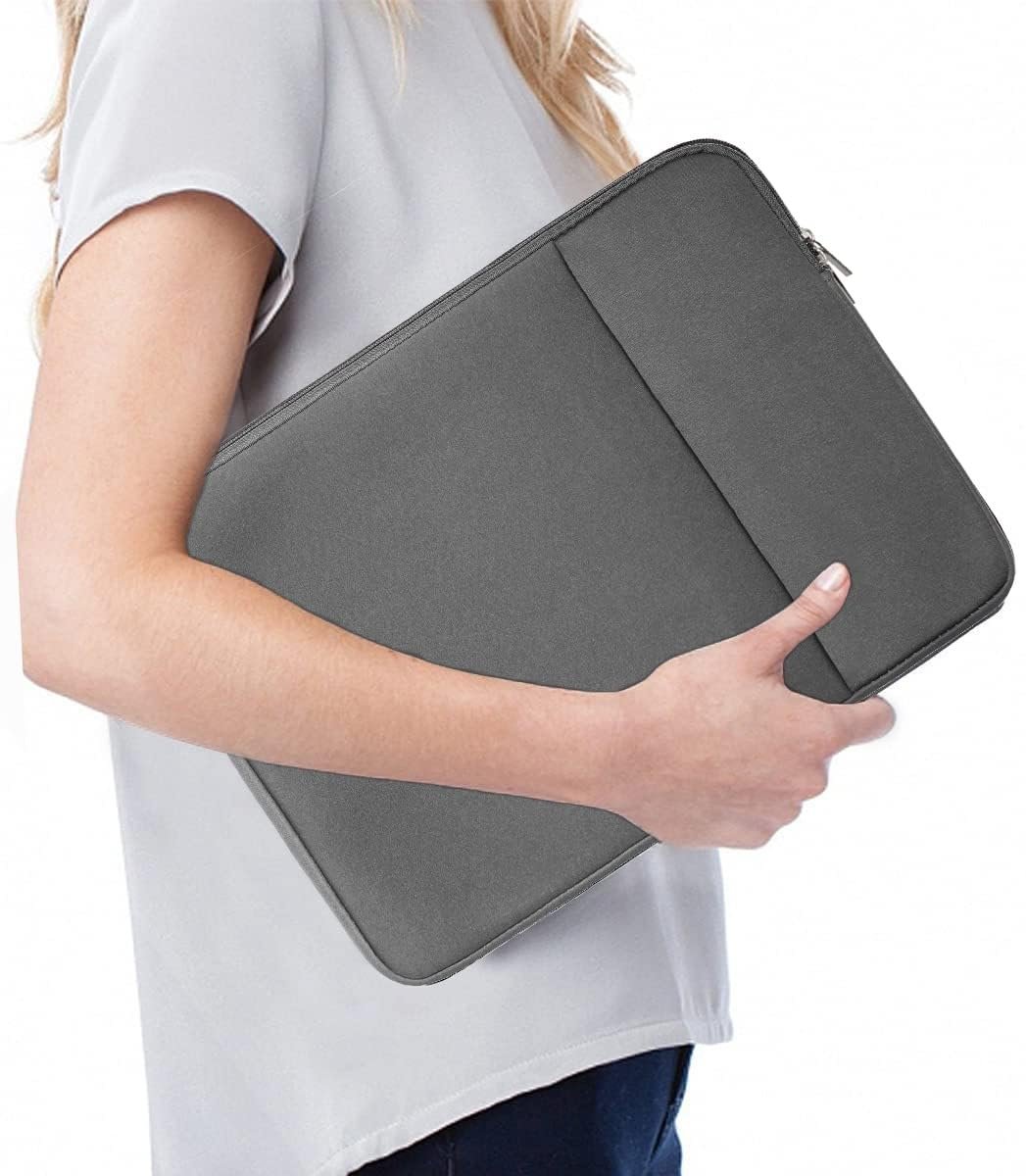 Dyazo 14-14.1 Inch Laptop Sleeve Case Cover with Front Accessories Pocket | Water Resistant Notebook Laptop Cover | Compatible for MacBook, Lenovo, Dell, HP, Acer and Asus (Grey) - Image 6