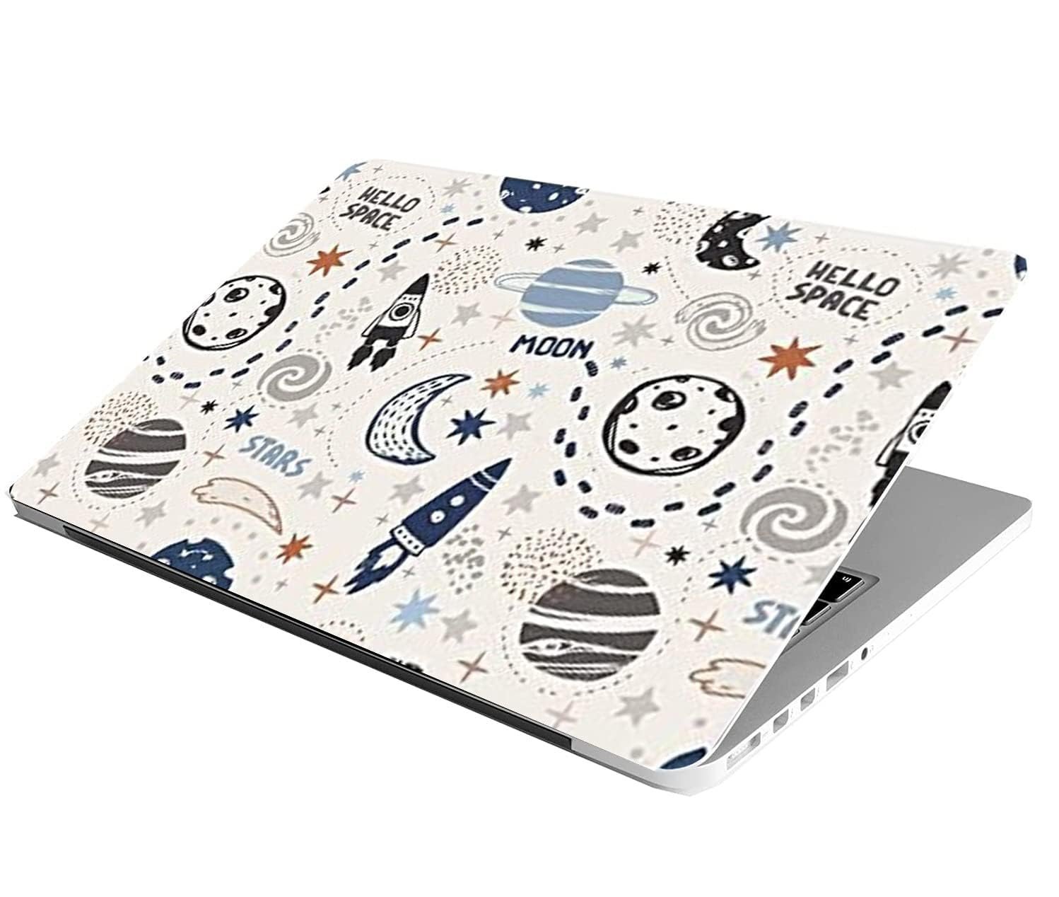 Full Laptop Skin Bubble-Free HD Quality Sticker for Laptops Upto 15.6" Compatible with Apple/Dell/HP/Lenovo/Acer/Asus/Sony (Dustproof|Waterproof|Scratchproof|Reusable)-Space WT FL ANM5