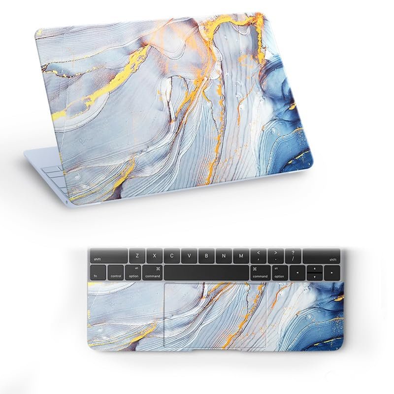 Marbel D27 Top+Wrist Pad Vinyl Laptop Skin/Sticker/Cover for 15 to 15.6 Inches Laptops Laminated-Removable-HD Quality Compatible for Hp-Dell-Sony-Lenovo-Asus etc.(15x10 Inches)