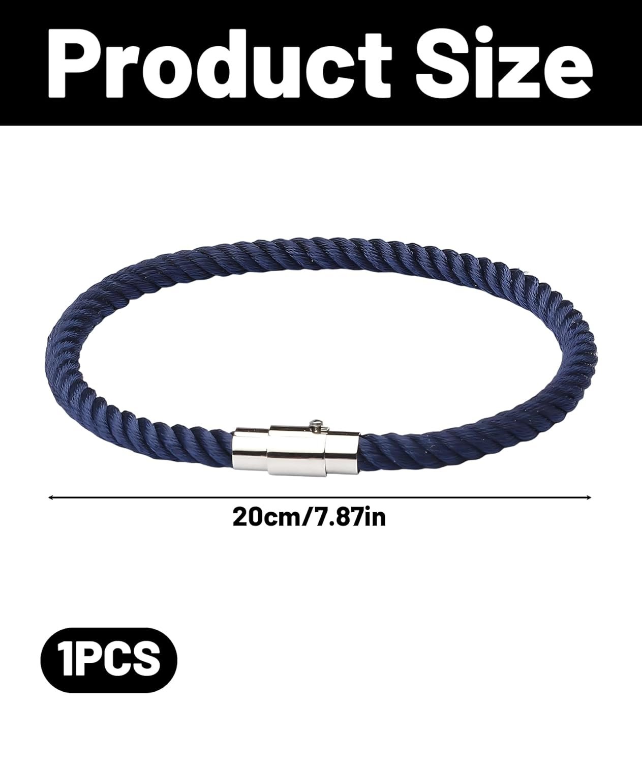 Rope Bracelet for Men Mens Accessories Stylish, Hand Bands for Men Paracord Bracelet for Man, Mens Bracelet for Casual Wear and Travel - Image 7