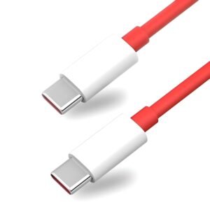 65W Oneplus Original Type C Supervooc Fast Data Charging Cable for Oneplus 12/12R/11/11R/10 Pro/10R/10T/9/9R/9Rt/8/Nord Ce4/Ce3/Ce 3 Lite/Nord 3/2/2T/Ce 2/Ce2 Lite 5G/Open, Support Warp 65 W Cord, Red