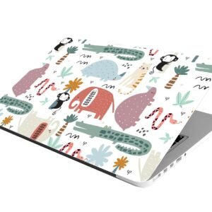 Laptop Skin Stickers HD Quality Sticker for Laptops Upto 15.6" Compatible with Apple/Dell/HP/Lenovo/Acer/Asus/Sony (Dustproof|Waterproof|Scratchproof|Reusable)-Croco