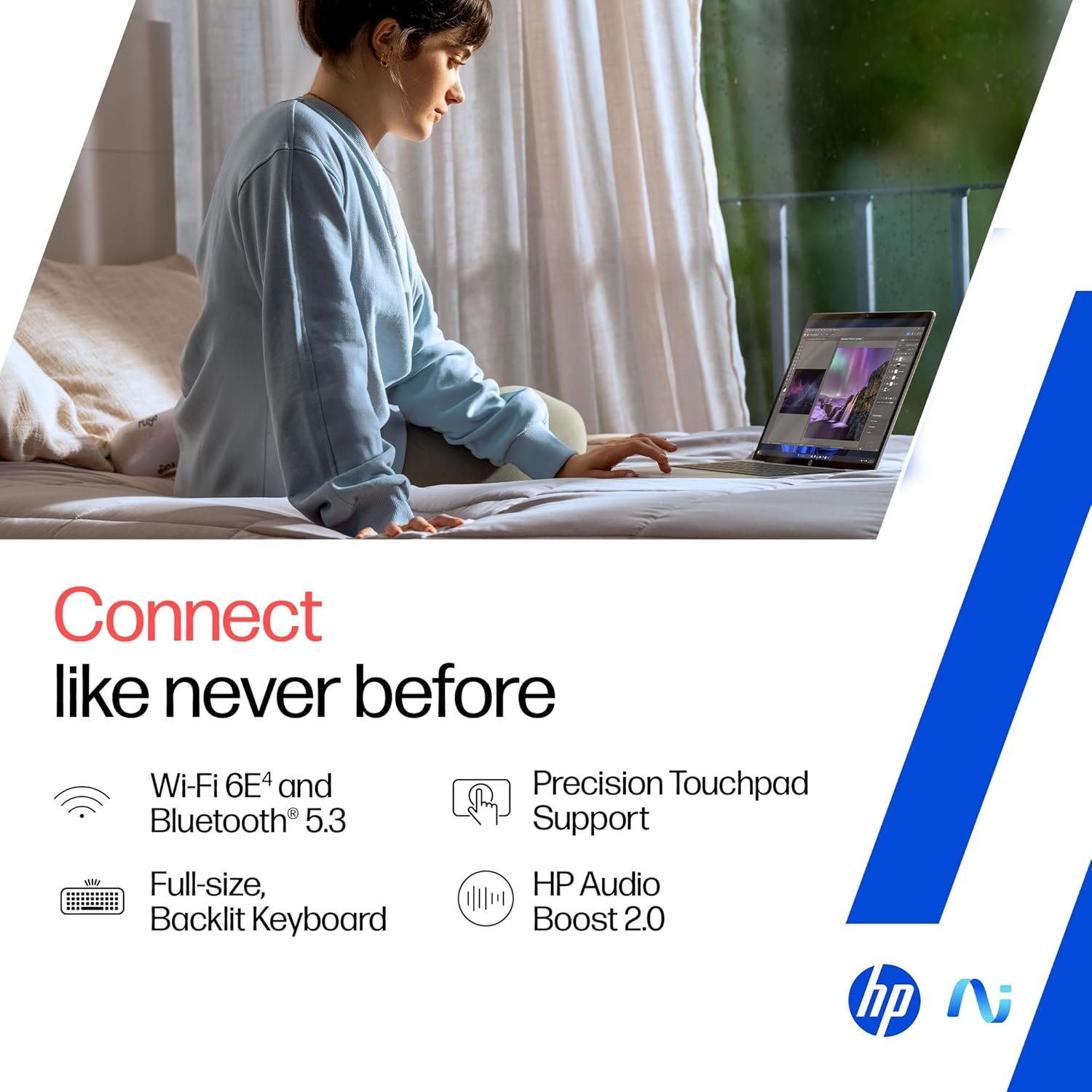 HP OmniBook 5 OLED (Previously Pavilion), Snapdragon X Processor (16GB LPDDR5x, 512GB SSD) 2K, 14''/35.6cm, Win11, M365 Basic(1yr)* Office24, Silver, 1.35kg, he0014QU, Light-Weight, Next-Gen AI Laptop - Image 15