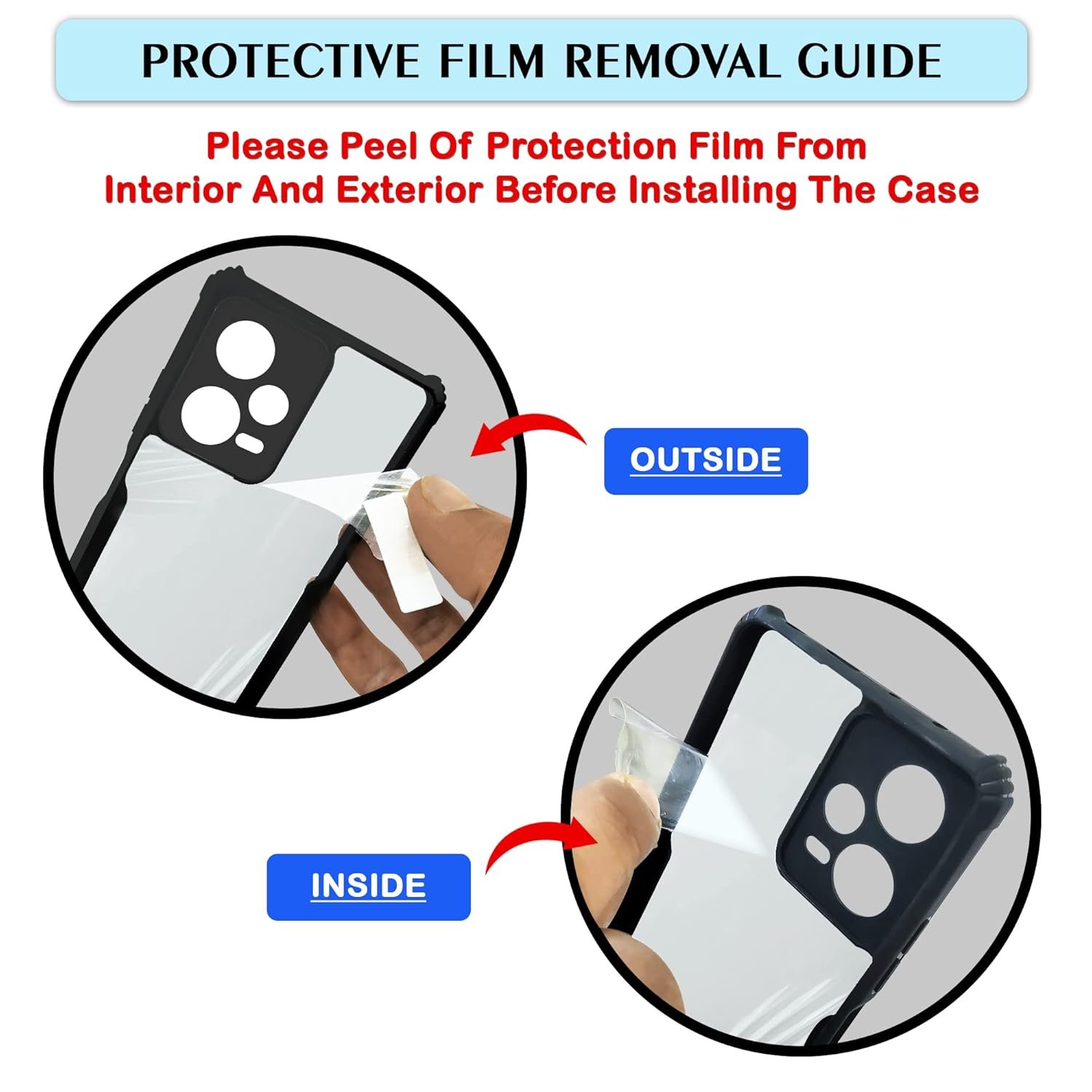 CEDO OnePlus Nord CE4 / CE 4 (5G) Back Case Cover | Camera Protection Shockproof Bumper-Edge | Acrylic Crystal Clear 360 Degree Protection TPU+PC | Transparent Eagle Back Case Cover (Black) - Image 7