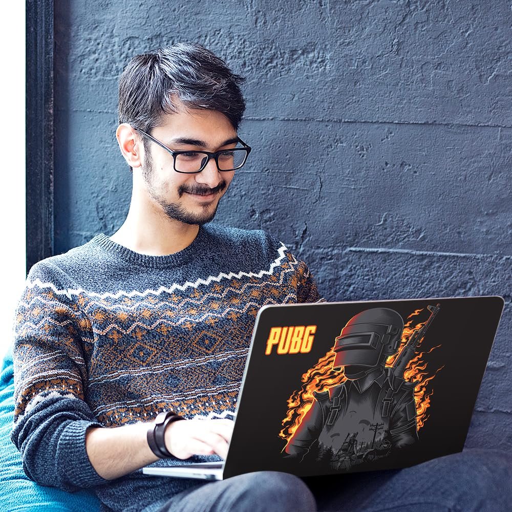 PUBG Laptop Top+Wrist Pad Vinyl Laptop Skin/Sticker/Cover Upto 15.6 Inches Laptops Laminated-Removable-HD Quality Compatible for Hp-Dell-Sony-Lenovo-Asus etc.(15x10 Inches) - Image 5