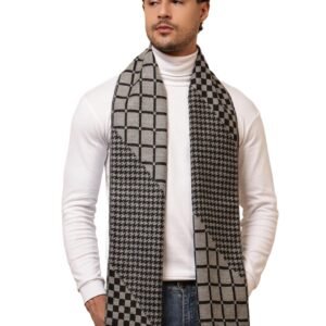Ravaiyaa – Attitude is everything Men’s Reversible Stripe Pattern Winter Wool Scarf, Muffler 72″x12″ Inch