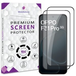 Premium Tempered Glass Screen Protector Guard For Oppo F31 Pro 5G (6.57 Inch, Pack of 2) | Edge to Edge Coverage With Easy to installation kit