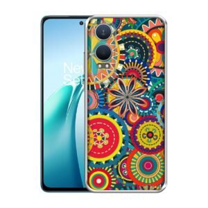 Ring Pattern Print Design Printed Silicon Soft TPU Back Case Cover for OnePlus Nord CE4 Lite 5G