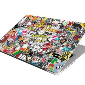 Full Laptop Skin Bubble-Free HD Quality Sticker for Laptops Upto 15.6" Compatible with Apple/Dell/HP/Lenovo/Acer/Asus/Sony (Dustproof|Waterproof|Scratchproof|Reusable)-Cartoon FL ANM1