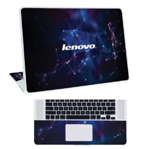 Pattern L3 Top+Wrist Pad Vinyl Laptop Skin/Sticker/Cover for 14 Inches Laptops Laminated-Removable-HD Quality Compatible for Lenovo.(13.8x9.6 Inches)
