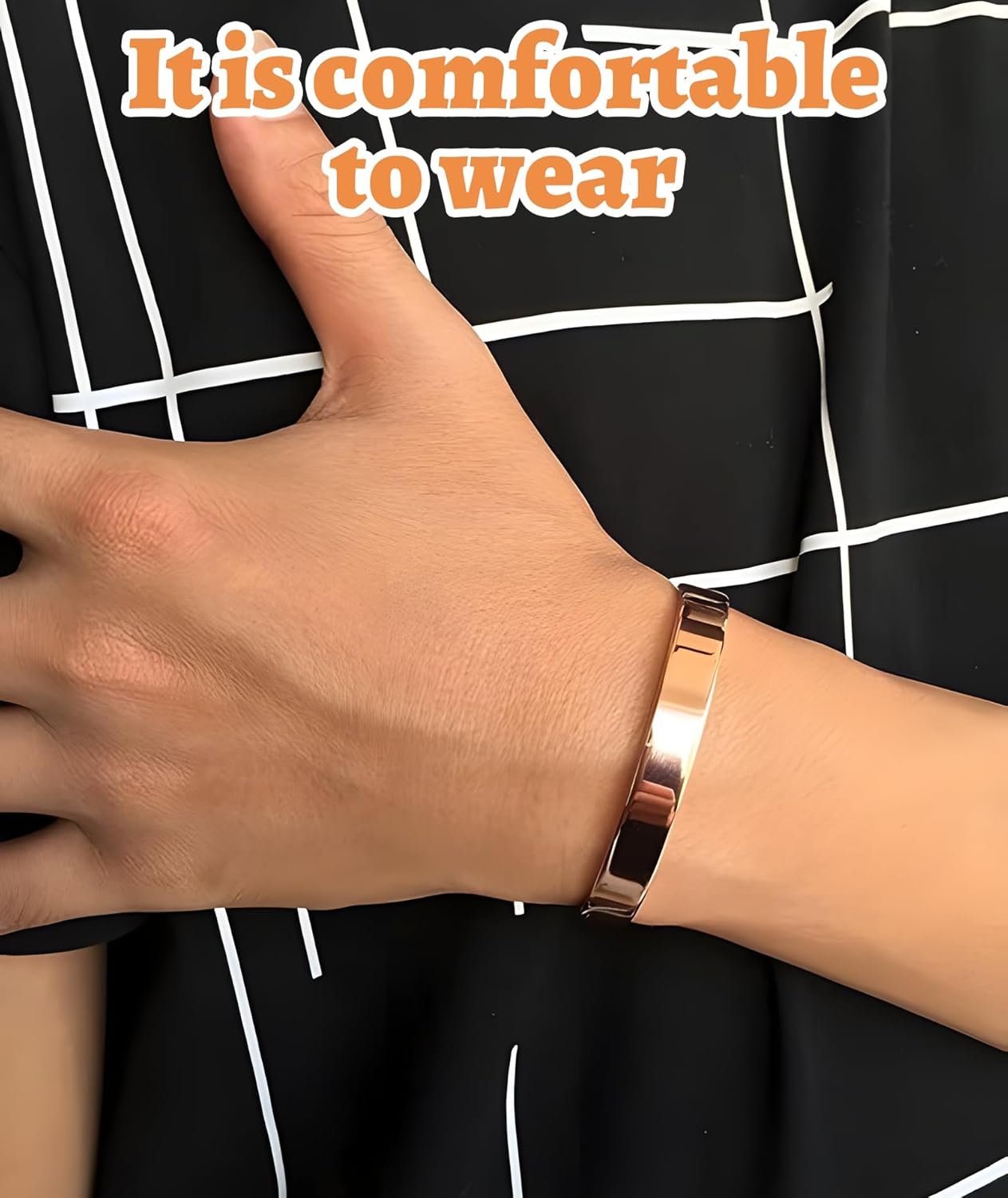 New Upgrades in 2025 2 Pcs Copper Bracelet for Men and Women 99.9% Pure Copper Bangle 7.5in Adjustable for Arthritis with 6 Magnets for Effective Joint Pain Relief, Arthritis, RSI, Carpal Tunnel - Image 4