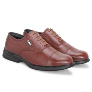 TOR® Men’s Industrial Safety Shoes, Steel Toe Cap, Genuine Leather, Lightweight, Comfortable Safety Shoes in TPR Sole